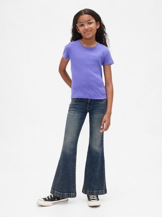 Kinder-Jeans mit niedriger Taille und Schlag