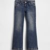 Kinder-Jeans mit niedriger Taille und Schlag Kinder-Jeans mit niedriger Taille und Schlag