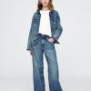 Kinder-Jeans mit weitem Bein und niedriger Leibhöhe