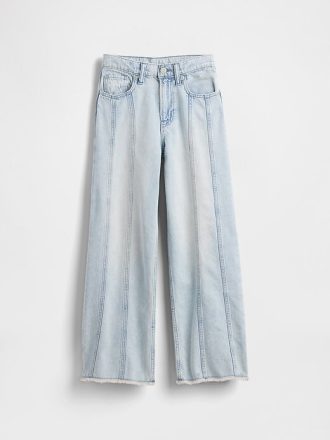 Kinder Jeans mit weitem Bein und niedriger Leibhöhe