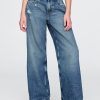 Kinder-Jeans mit weitem Bein und niedriger Leibhöhe