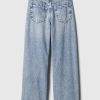 Kinder-Jeans mit weitem Bein und niedriger Leibhöhe