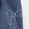 Kinder-Jeans mit weitem Bein und niedriger Leibhöhe