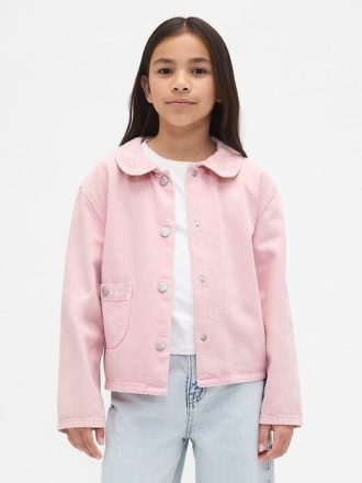 Kinder-Jeansjacke mit Scheunenmotiv