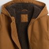 Kinder-Kapuzenpullover aus Canvas-Denim mit Sherpa-Futter Kinder-Kapuzenpullover aus Canvas-Denim mit Sherpa-Futter