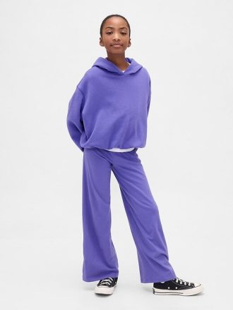 Kinder-Leggings mit weitem Bein und Umschlag
