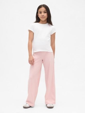 Kinder-Leggings mit weitem Bein und Umschlag