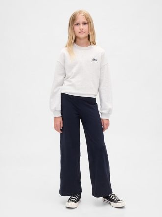Kinder-Leggings mit weitem Bein und Umschlag