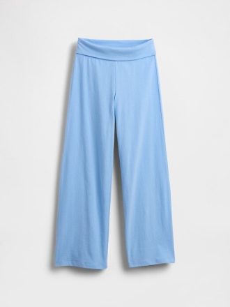 Kinder-Leggings mit weitem Bein und Umschlag
