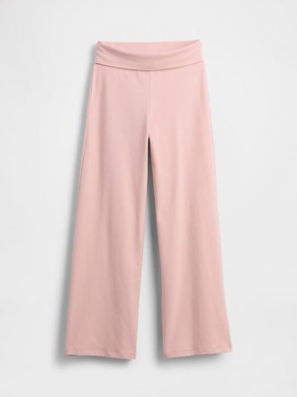 Kinder-Leggings mit weitem Bein und Umschlag