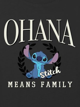 Kinder Lilo und Stitch Ohana Means Family Graphic Boxy Crop Tee