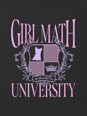 Kinder Mädchen Math University Grafik Boxy Crop T-Shirt