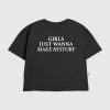 Kinder Mädchen wollen einfach Geschichte schreiben Grafik T-Shirt