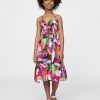 Kinder Midikleid mit gesmokten Rüschen Kinder Midikleid mit gesmokten Rüschen