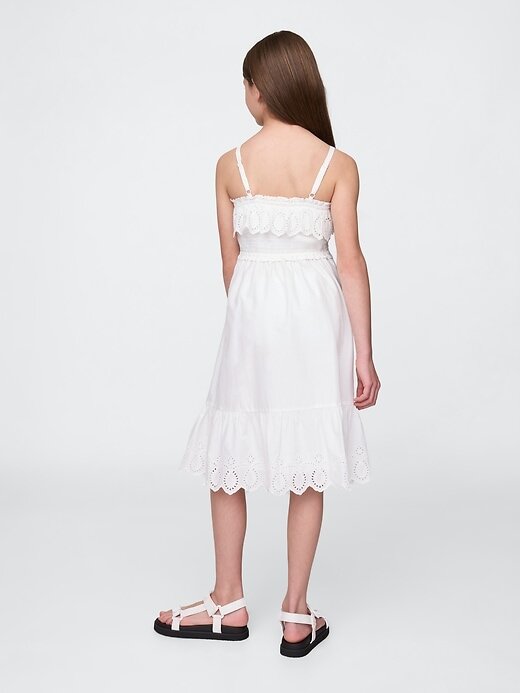 Kinder Midikleid mit gesmokten Rüschen Kinder Midikleid mit gesmokten Rüschen