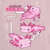Kinder Minecraft Axolotl Grafik T-Shirt