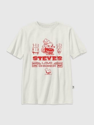 Kinder Minecraft Film Steves Lava Chicken Grafik T-Shirt