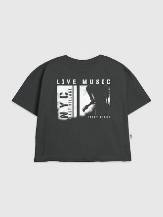Kinder NYC Musikliebhaber Grafik T-Shirt