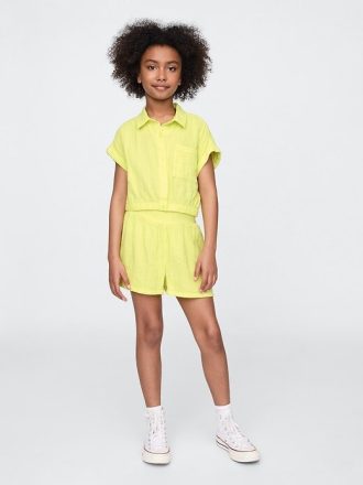Kinder-Outfit-Set aus Crinkle-Gaze