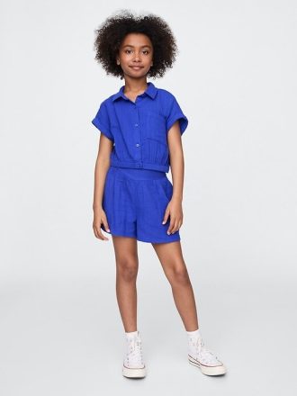 Kinder-Outfit-Set aus Crinkle-Gaze