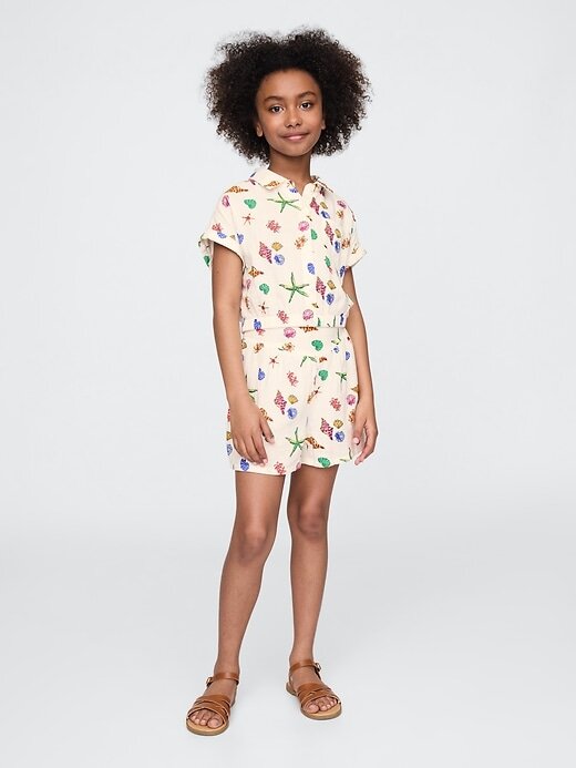Kinder-Outfit-Set aus Crinkle-Gaze Kinder-Outfit-Set aus Crinkle-Gaze