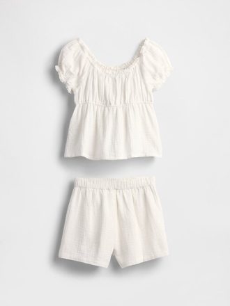Kinder-Outfit-Set aus Crinkle-Gaze