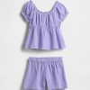 Kinder-Outfit-Set aus Crinkle-Gaze Kinder-Outfit-Set aus Crinkle-Gaze
