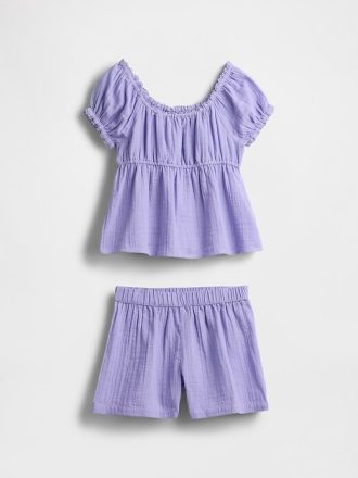 Kinder-Outfit-Set aus Crinkle-Gaze