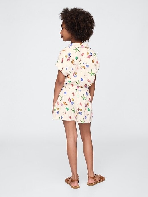 Kinder-Outfit-Set aus Crinkle-Gaze Kinder-Outfit-Set aus Crinkle-Gaze
