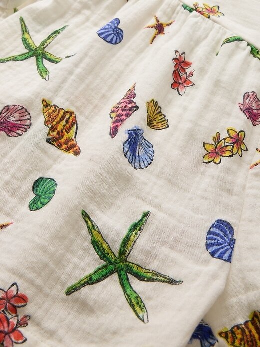 Kinder-Outfit-Set aus Crinkle-Gaze Kinder-Outfit-Set aus Crinkle-Gaze