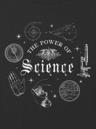 Kinder Power of Science Grafik Boxy Crop T-Shirt