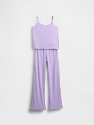 Kinder-Pyjama-Set aus recyceltem Pointelle-Tank