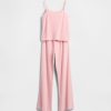 Kinder-Pyjama-Set aus recyceltem Pointelle-Tank Kinder-Pyjama-Set aus recyceltem Pointelle-Tank