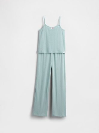 Kinder-Pyjama-Set aus recyceltem Pointelle-Tank