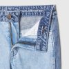 Kinder-Schlagjeans im Patchwork-Stil mit hohem Bund im 70er-Jahre-Stil