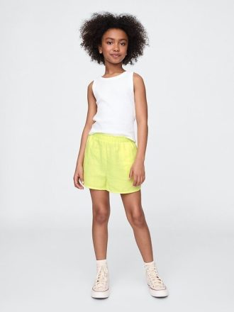 Kinder Shorts aus Crinkle-Gaze