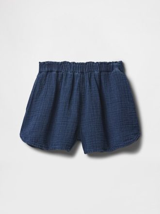 Kinder Shorts aus Crinkle-Gaze-Denim