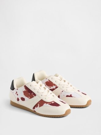 Kinder-Sneaker mit Kuh-Print
