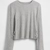 Kinder Softspun Rib Pullover mit seitlichen Bindebändern Kinder Softspun Rib Pullover mit seitlichen Bindebändern