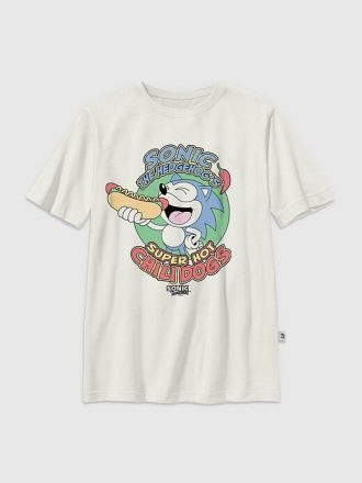 Kinder Sonic The Hedgehog Chilidogs Grafik T-Shirt Kinder Sonic The Hedgehog Chilidogs Grafik T-Shirt