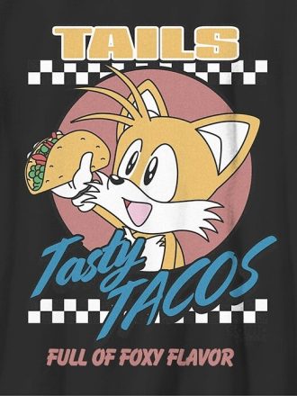 Kinder Sonic The Hedgehog Tails Tacos Grafik-T-Shirt Kinder Sonic The Hedgehog Tails Tacos Grafik-T-Shirt