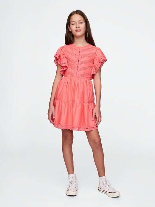 Kinder Spitzenkleid mit Rüschen Kinder Spitzenkleid mit Rüschen