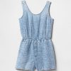 Kinder-Strampler aus Crinkle-Gaze-Denim Kinder-Strampler aus Crinkle-Gaze-Denim