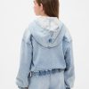 Kinder-Strick-Jeans-Kapuzenpullover mit Reißverschluss Kinder-Strick-Jeans-Kapuzenpullover mit Reißverschluss