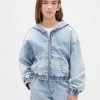 Kinder-Strick-Jeans-Kapuzenpullover mit Reißverschluss Kinder-Strick-Jeans-Kapuzenpullover mit Reißverschluss