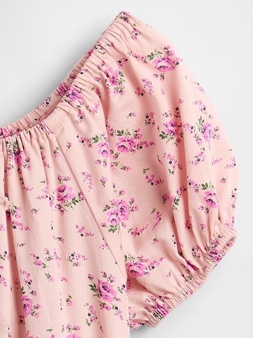 Kinder-Stufenkleid mit Puffärmeln Kinder-Stufenkleid mit Puffärmeln