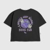 Kinder-T-Shirt mit Disco-Geister-Grafik