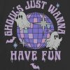 Kinder-T-Shirt mit Disco-Geister-Grafik