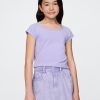 Kinder-T-Shirt mit eckigem Ausschnitt Kinder-T-Shirt mit eckigem Ausschnitt