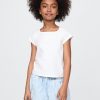 Kinder-T-Shirt mit eckigem Ausschnitt Kinder-T-Shirt mit eckigem Ausschnitt